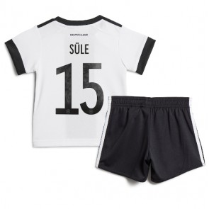 Tyskland Niklas Sule #15 Hjemmebanesæt Børn VM 2022 Kort ærmer (+ korte bukser)